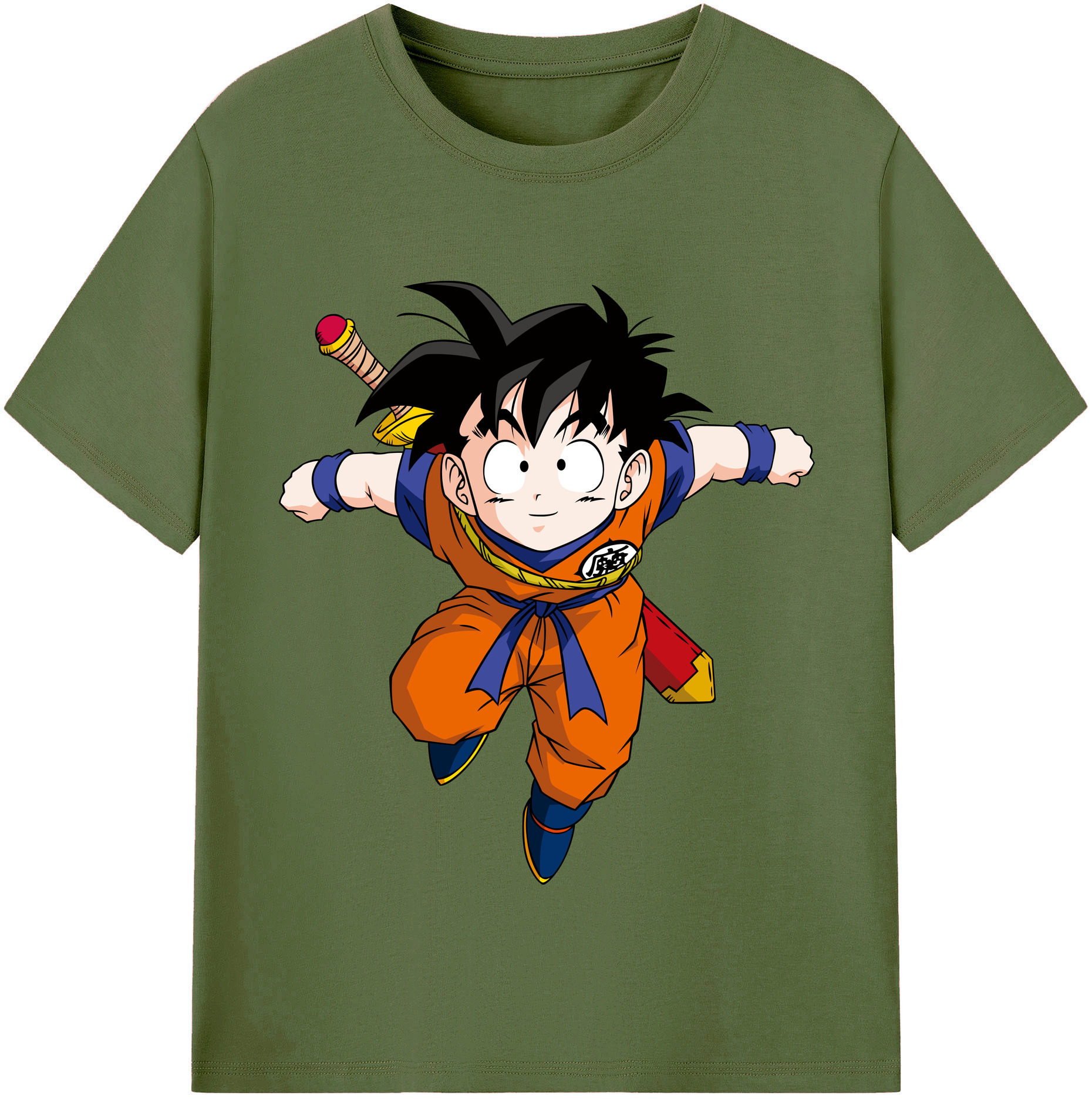 （画像用） ドラゴンボール 孫悟空（そん ごくう）Son Goku カカロット DRAGON BALL Kakarotto 綿100％半袖Tシャツ（フロントプリント）
